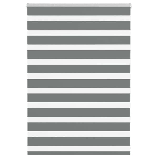 Rullgardin zebra mörkgrå 105x100 cm tyg bredd 100,9cm polyester