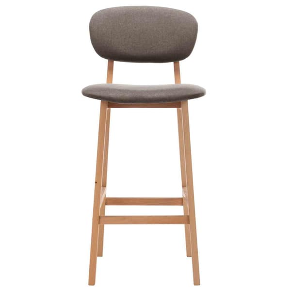 Barstolar 2 st taupe tyg