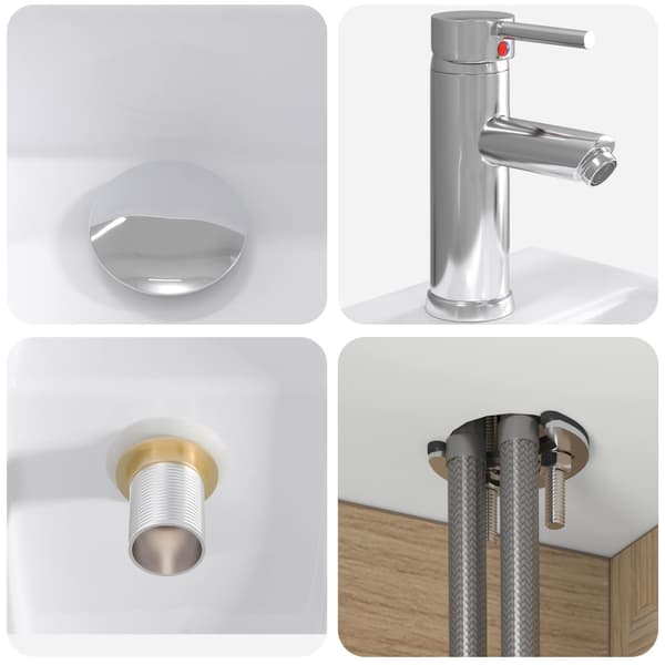 Badrumsskåpsset 4 pcs Artisan-ek Konstruerat trä