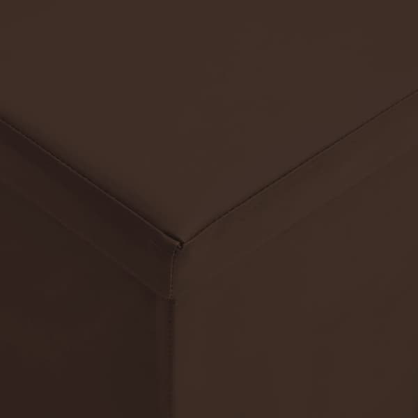 Hopfällbar förvaringsbänk brun PVC