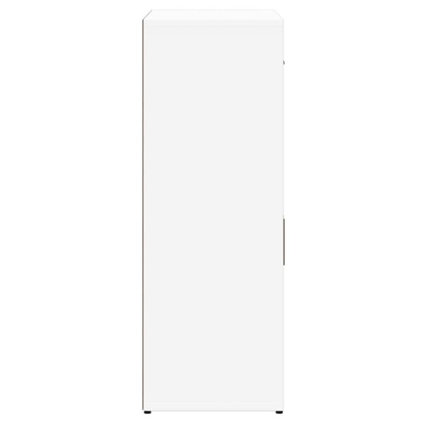 Skåp vit 60x30x84 cm konstruerat trä