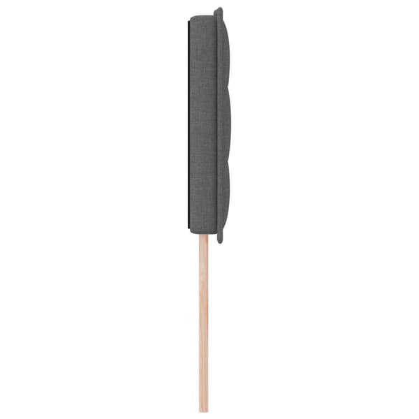 Huvudgavel Mörkgrå 144 cm tyg