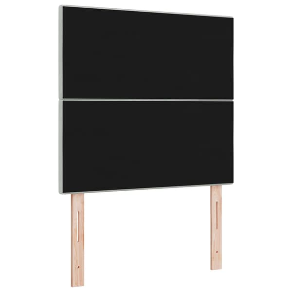 Huvudgavel Ljusgrå 90 cm Sammet