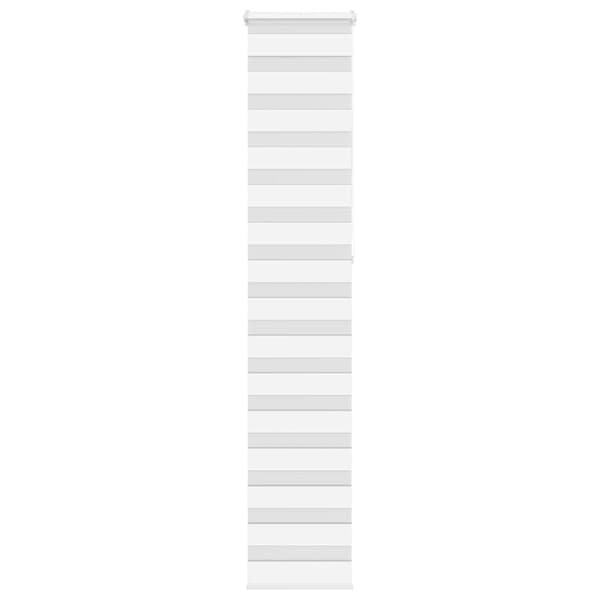 Rullgardin zebra vit 50x230 cm tyg bredd 45,9 cm polyester