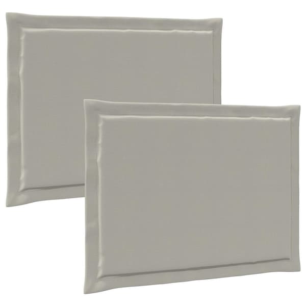 Sittkuddar 2 pcs Ljusgrå 47 x 36 x 2 cm Polyester