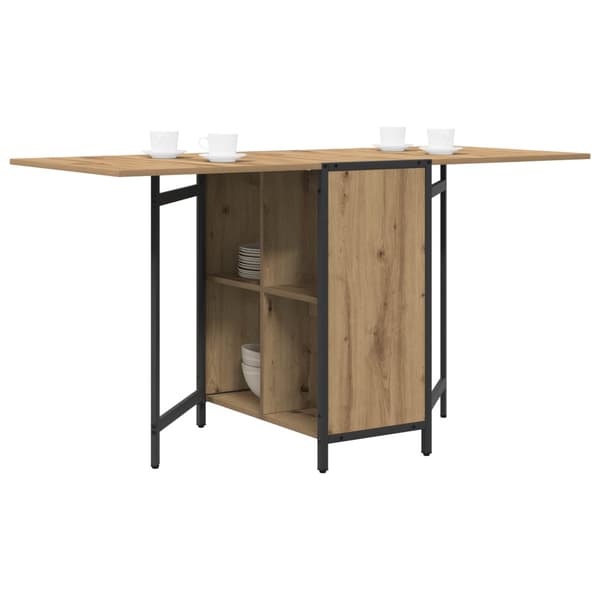 Matbord 144 x 60 x 75 cm Konstruerat trä Artisan-ek Rektangulär