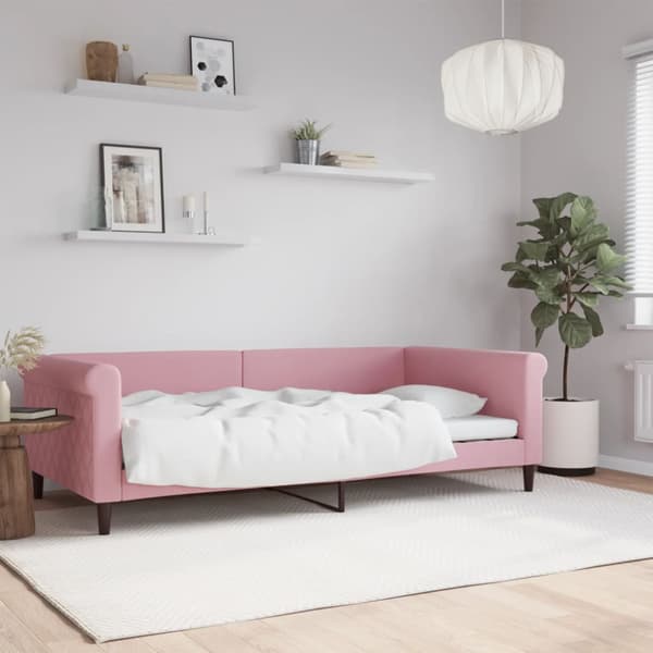 Dagbädd rosa 100x200 cm sammet