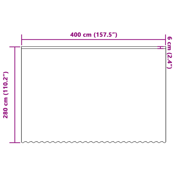 Spetsgardin med gardiner Blommor Vit 280 x 400 cm Polyester