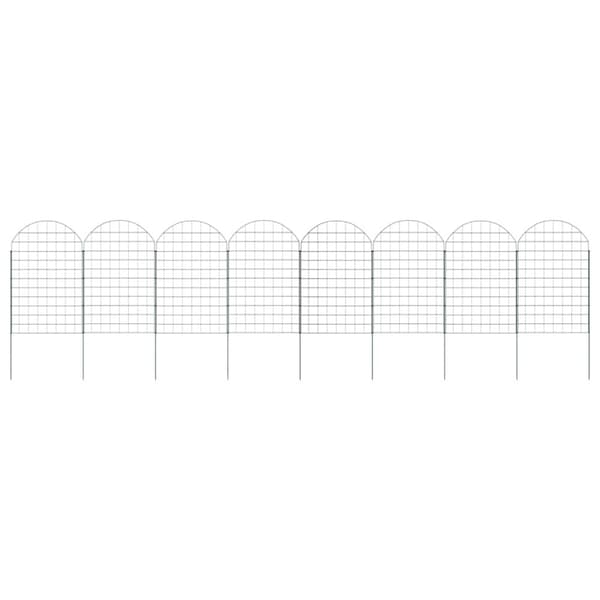 Dammskydd Set 8 pcs Grön 50 x 80 cm Stål