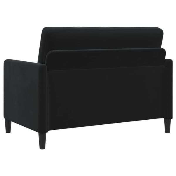 Soffa med förvaring Svart 122 x 78 x 87 cm Polyester