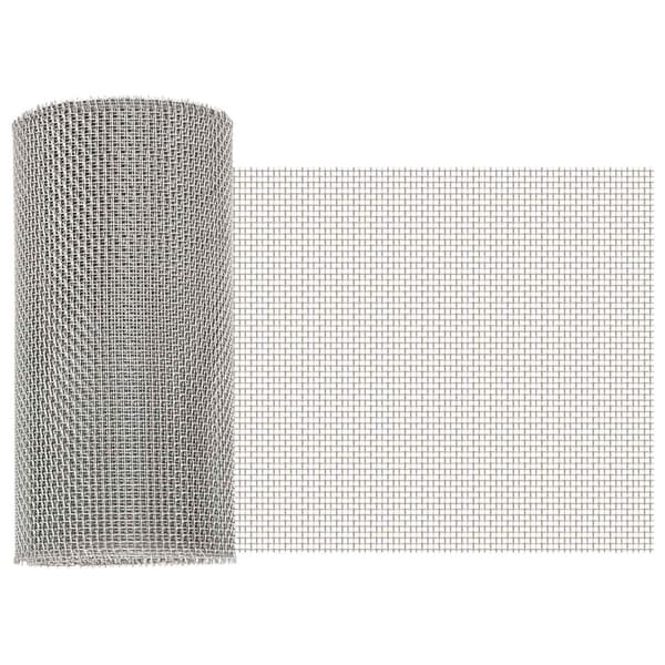 Nätduk 20 x 500 cm 8 Mesh Rostfritt stål 201 Silver