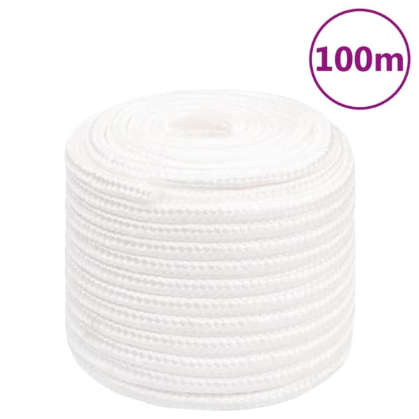 Båtlina helvit 18 mm 100 m polypropylen