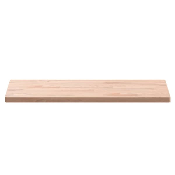 Bordsskiva 80x40x2,5 cm rektangulär massivt bokträ