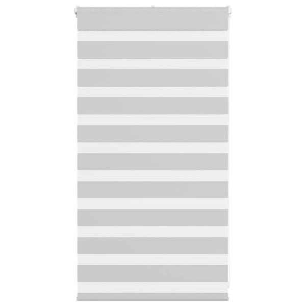 Rullgardin zebra ljusgrå 85x100 cm tyg bredd 80,9 cm polyester