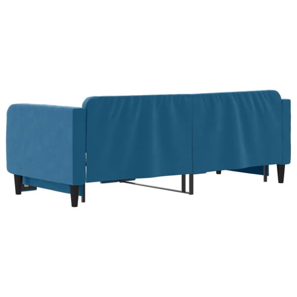 Dagbädd utdragbar blå 90x200 cm sammet