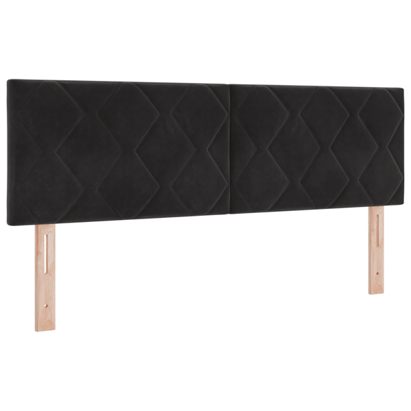 LED huvuddyna Svart 160 cm Sammet