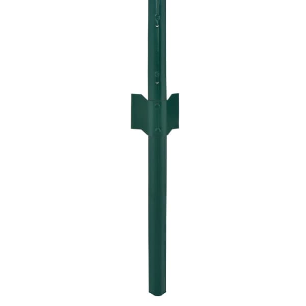 Stängsel med stolpar stål 25x2 m grön