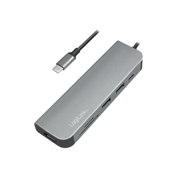 LogiLink USB-C Multifunction Hub - dockningsstation - USB-C 3.2 - HDMI