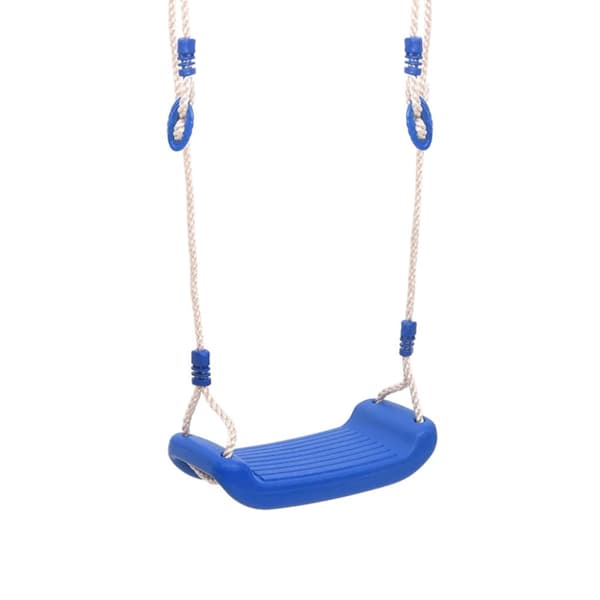 Gungsitsar med rep 2 st blå 37x15 cm polyeten