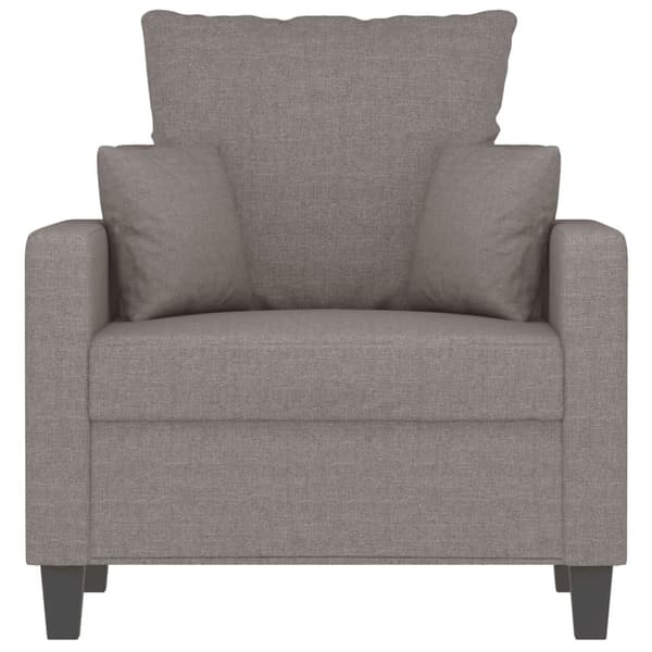 Fåtölj taupe 60 cm tyg