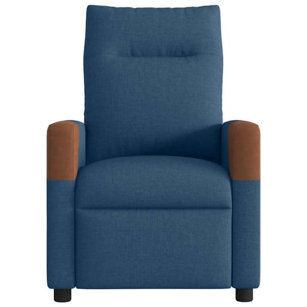 Elektrisk massagefåtölj Blå tyg