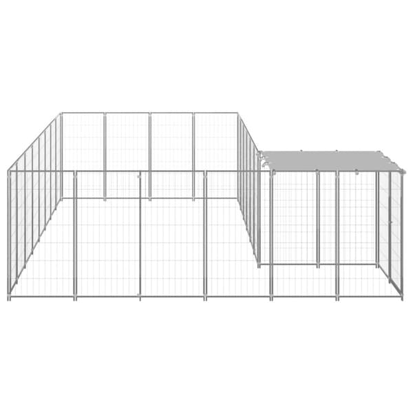 Hundgård silver 10,89 m² stål