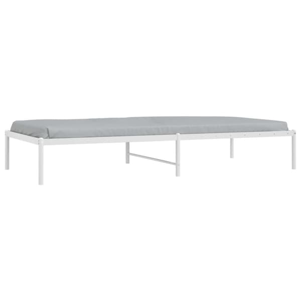 Sängram metall vit 90x200 cm