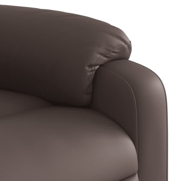 Reclinerfåtölj brun konstläder