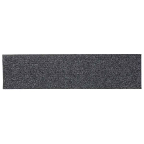 Trappmattor självhäftande 30 st 76x20 cm ljusgrå rektangulära