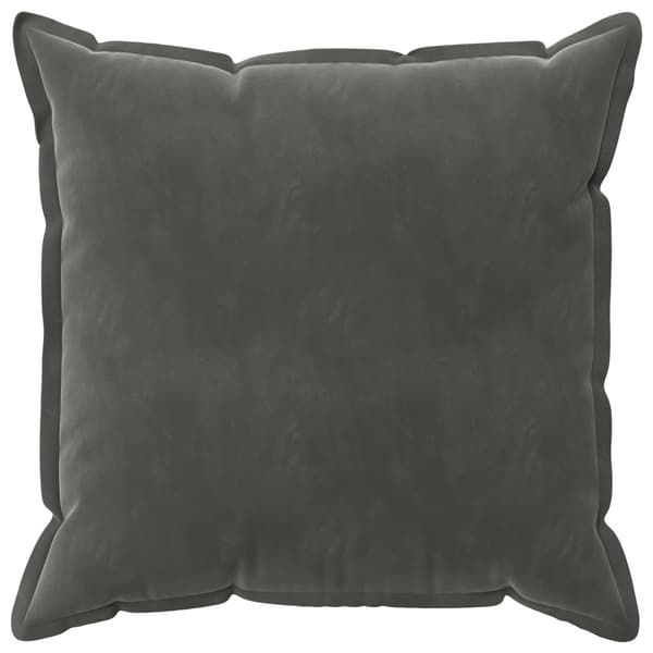 Kuddöverdrag 6 st HOUTEN Mörkgrå 65 x 65 cm Sammet