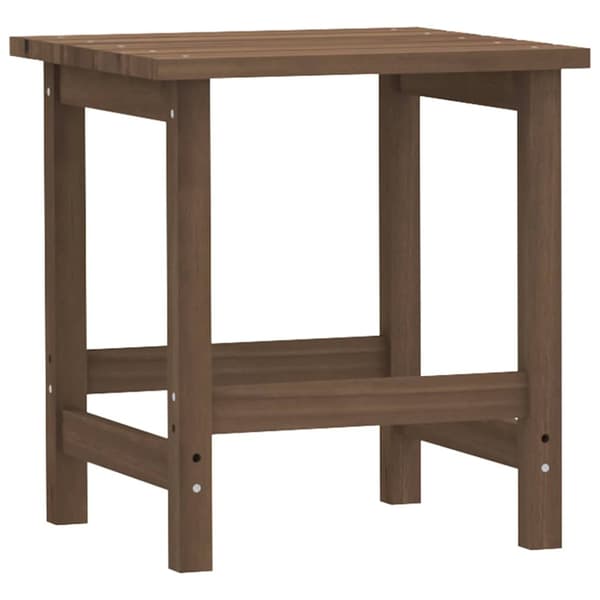 Adirondackstol med bord massivt granträ brun