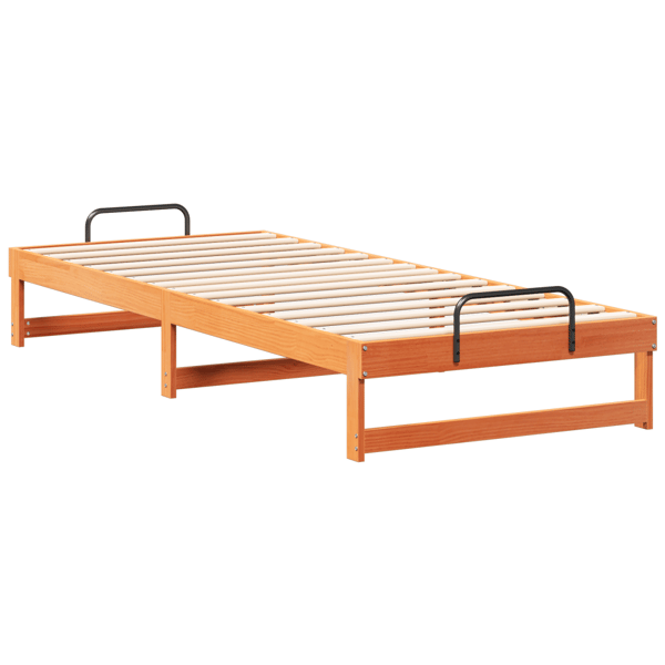 Sängram Brun 90 x 220 cm Massiv furu