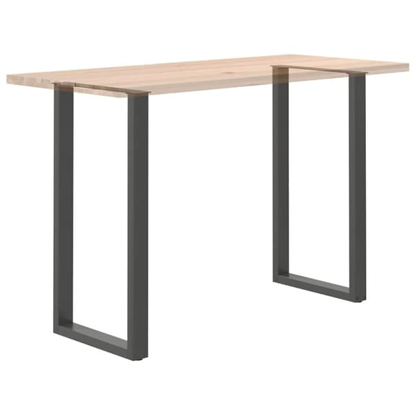 Barbordsben U-formade 2 st antracit 60x(110-111) cm stål
