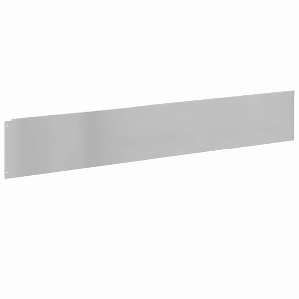 Kant för gräsmatta 10 pcs 100 x 18 cm Stål Silver