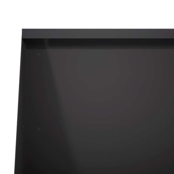 Stödvägg 6 st 80 x 12 x 40 cm Stål Svart