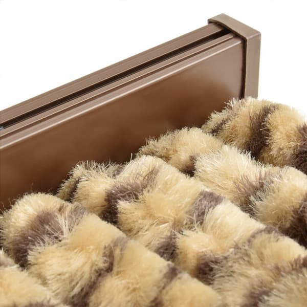 Insektsgardin beige och brun 100x200 cm chenille