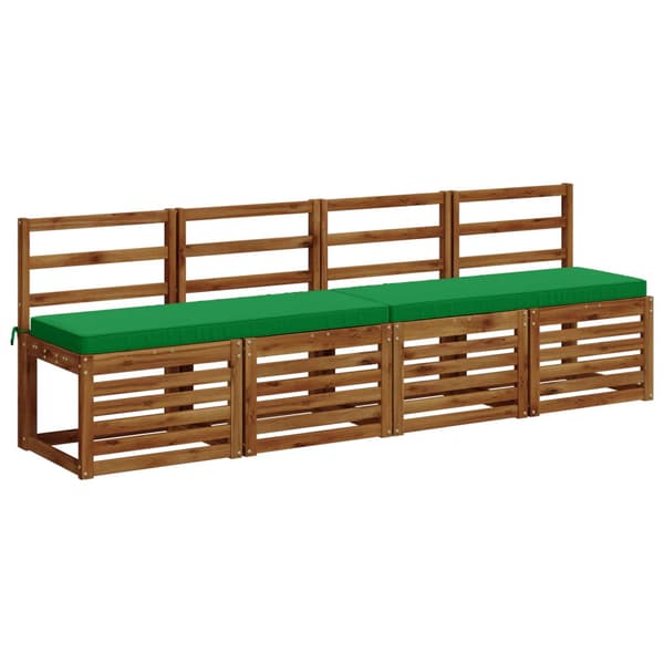 1-delad Bänk Kudde VUGHT 100% Polyester Grön 120 x 40 x 5 cm