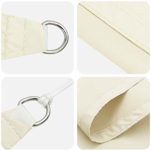 Solskugge segel Gräddvit 6 x 2 m 100% polyester oxford