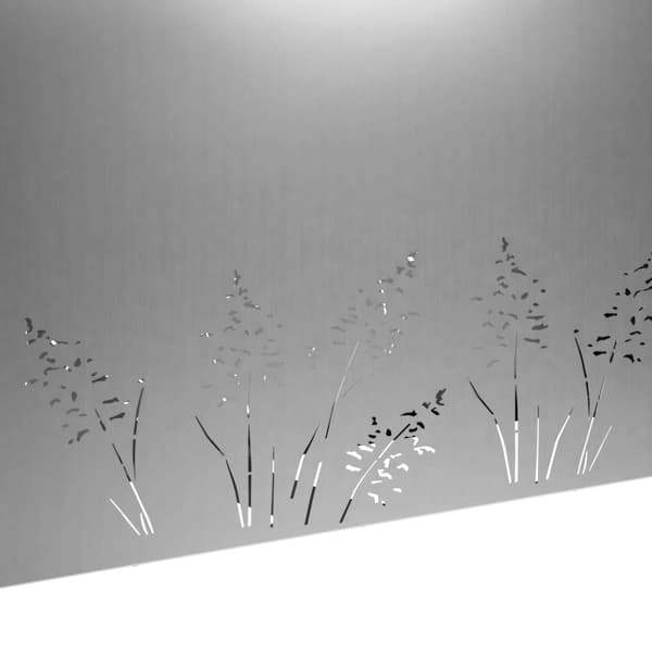 Trädgårdsplanterare 2 st Silver 100 x 20 x 49 cm