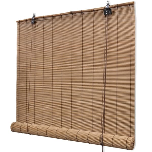 Rullgardin bambu 100x220 cm brun