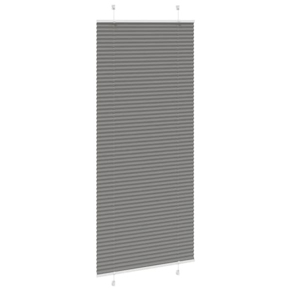 Plisserad persienn antracit 85x200cm tyg bredd 84,4cm polyester