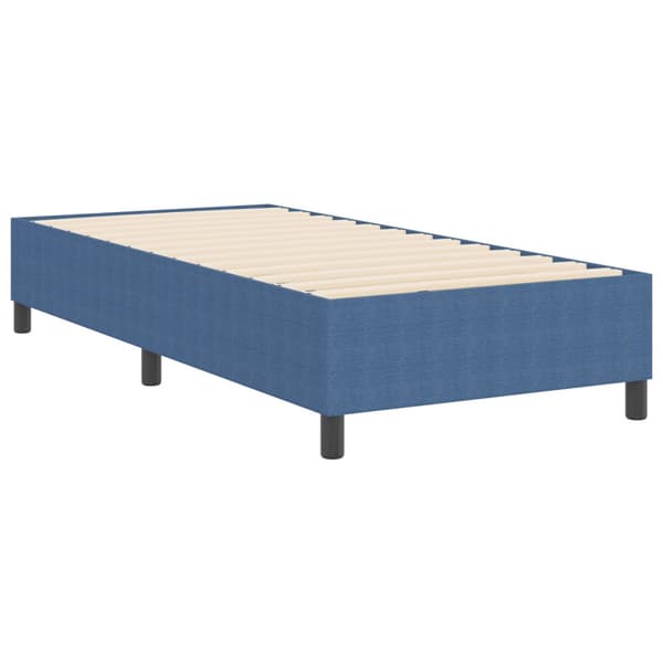 Plattform sängram Blå 80 x 200 cm Kordread tyg