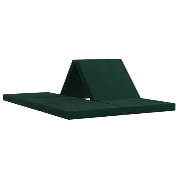 Fällbar Soffbed 140 x 67 x 45 cm Mörkgrön