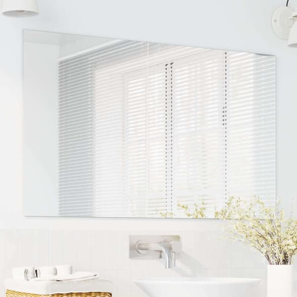 Väggspegel Rektangulär 100 x 60 cm härdat glas