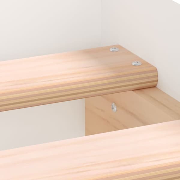 Sängram vit 90x200 cm konstruerat trä