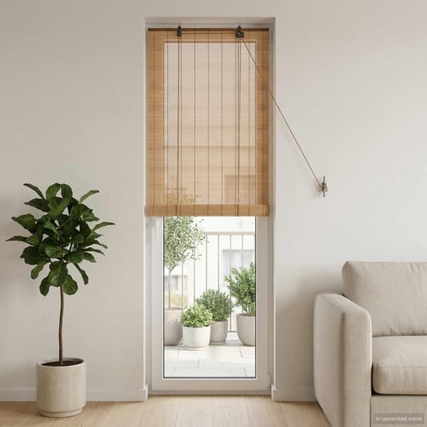 Rullgardin Brun 60 x 220 cm Bambu