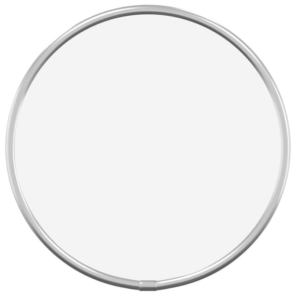 Väggspegel silver Ø 20 cm rund
