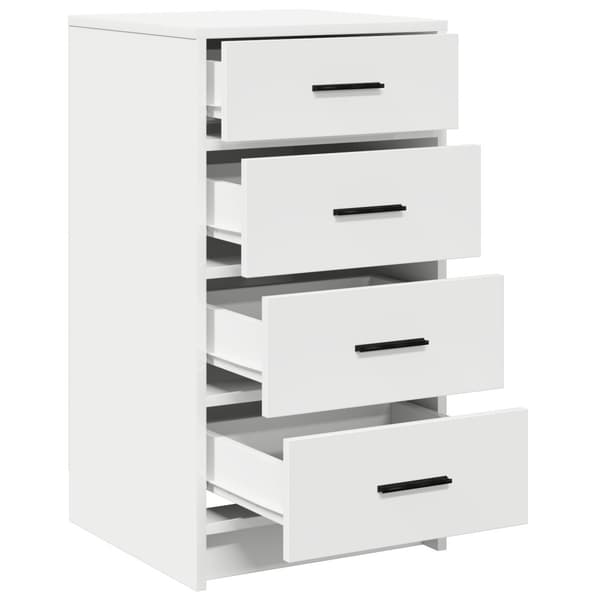 Sideboard med låda Vit 40 x 41 x 75 cm Konstruerat trä