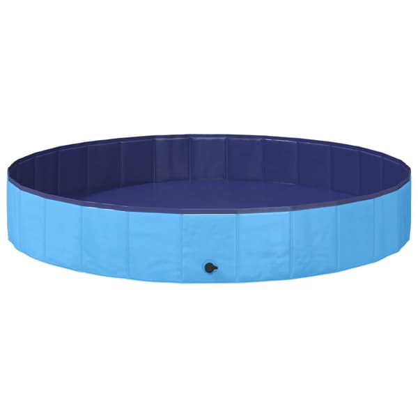 Hundpool Blå Ø200 x 30 cm Tjock PVC