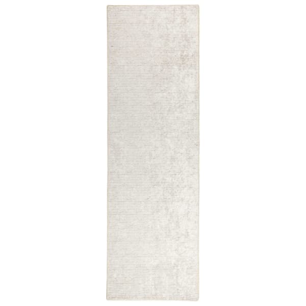 Matta Gräddvit 100 x 150 cm 100% Polyester 3 mm Tvättbar